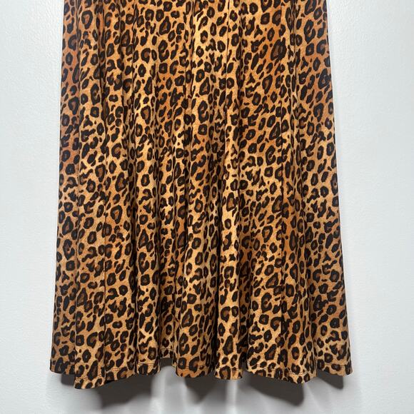 Ralph Lauren Animal Print Sheath Dress V-Neck Cap Sleeve Women's 6 Mob Wife - Picture 3 of 11